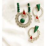 گردنبند و گوشواره نقره طرح گالیا مجموعه گیلدخت